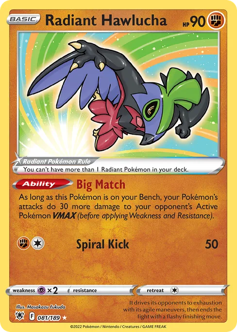 Radiant Hawlucha, Astral Radiance #81