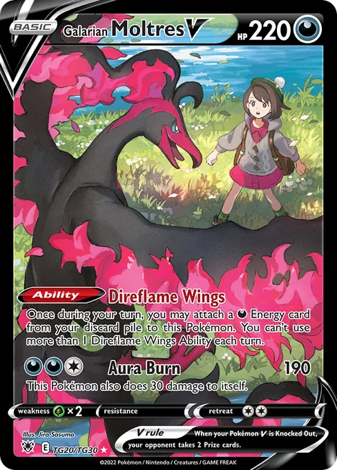 Galarian Moltres V, Astral Radiance Trainer Gallery #TG20