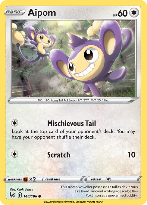 Aipom, Lost Origin #144