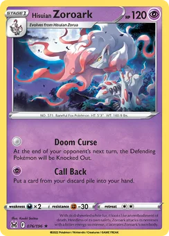 Hisuian Zoroark, Holofoil