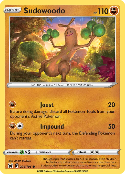 Sudowoodo, Lost Origin #94