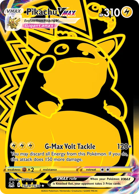 Pikachu VMAX, Lost Origin Trainer Gallery #TG29