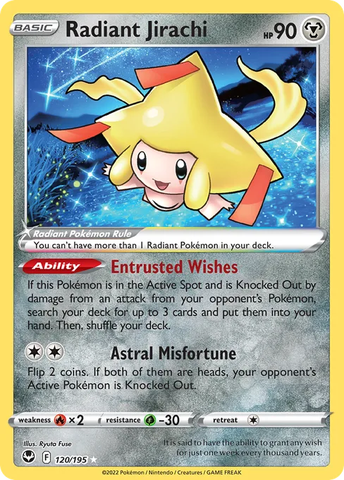 Radiant Jirachi, Silver Tempest #120