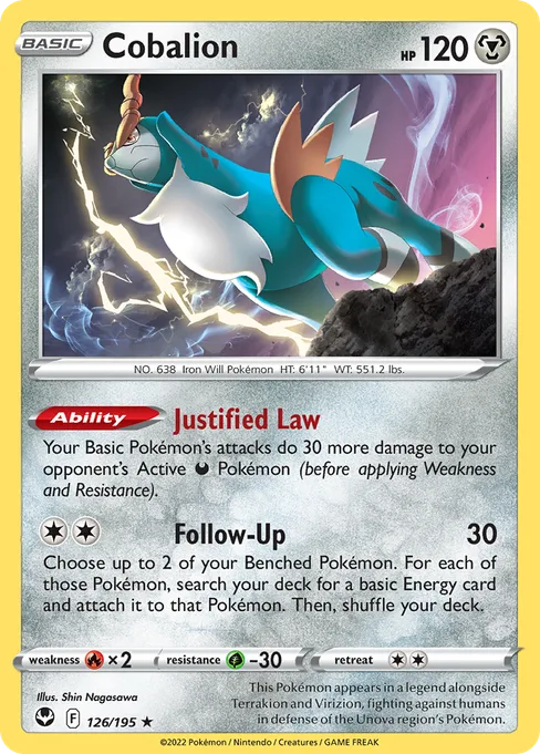 Cobalion, Silver Tempest #126