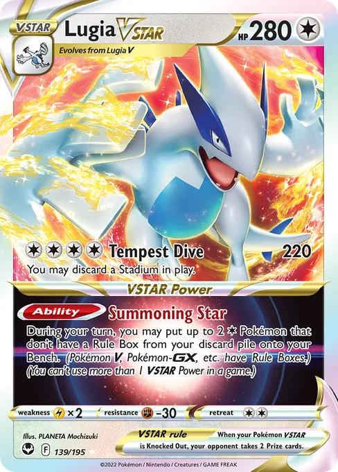 Lugia VSTAR, Silver Tempest #139