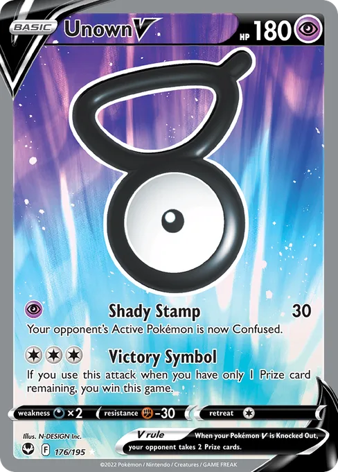 Unown V, Silver Tempest #176