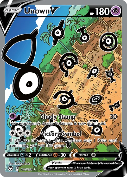 Unown V, Silver Tempest #177
