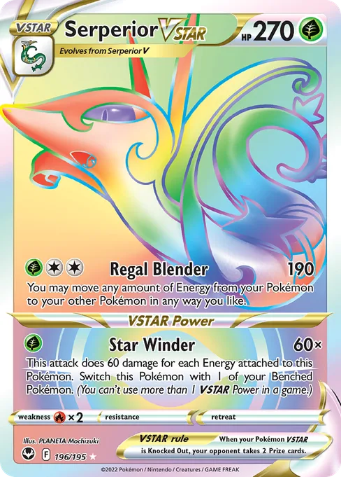 Serperior VSTAR, Silver Tempest #196