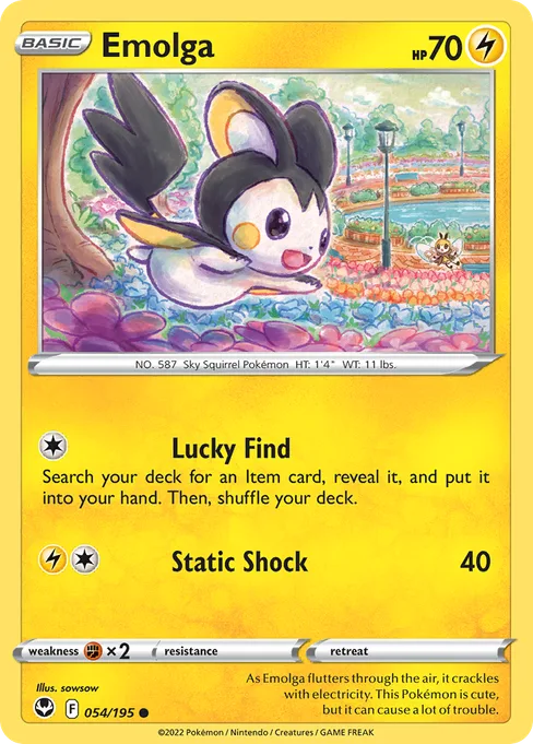 Emolga, Silver Tempest #54