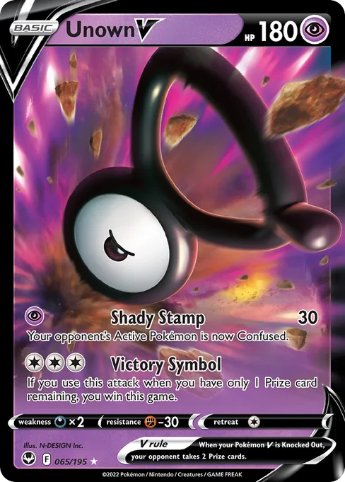 Unown V, Silver Tempest #65