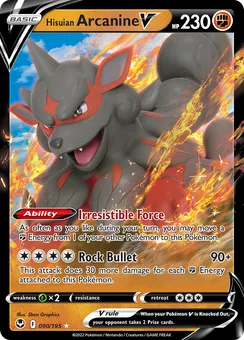 Hisuian Arcanine V, Holofoil