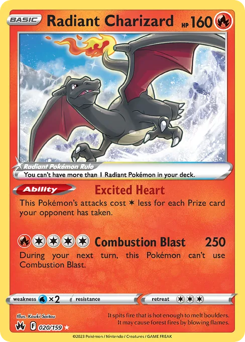 Radiant Charizard, Crown Zenith #20