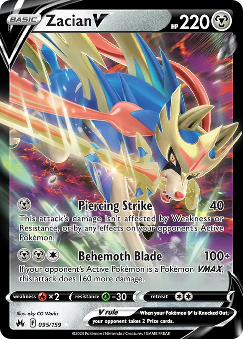 Zacian V, Crown Zenith #95