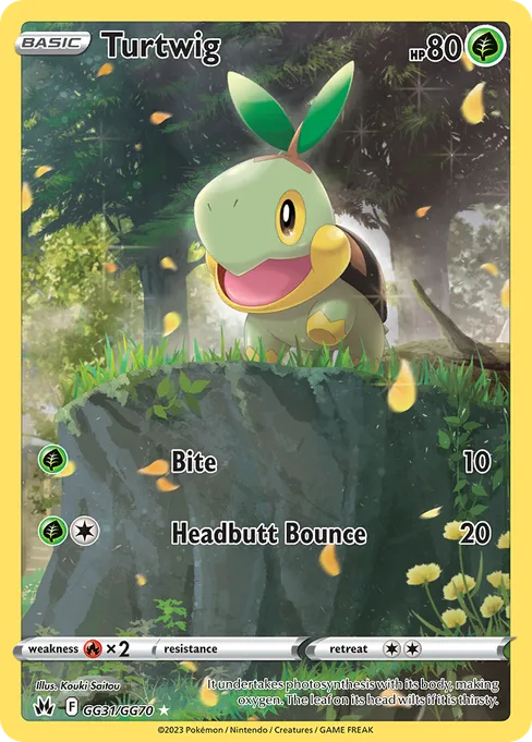 Turtwig, Crown Zenith Galarian Gallery #GG31