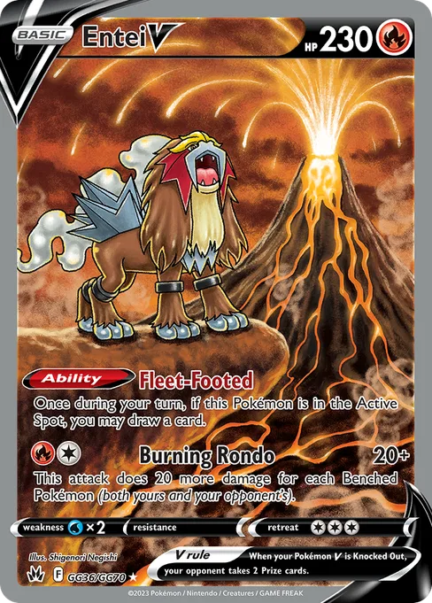 Entei V, Crown Zenith Galarian Gallery #GG36