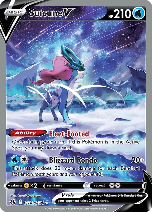 Suicune V, Crown Zenith Galarian Gallery #GG38