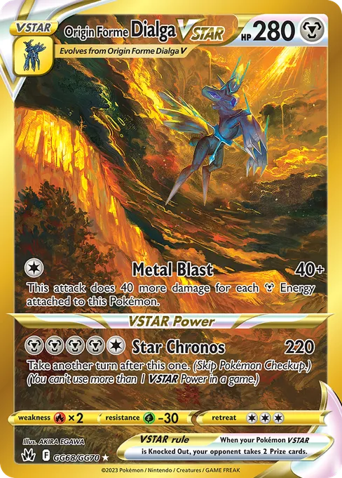 Origin Forme Dialga VSTAR, Crown Zenith Galarian Gallery #GG68