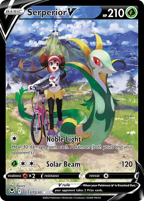 Serperior V, Silver Tempest Trainer Gallery #TG13