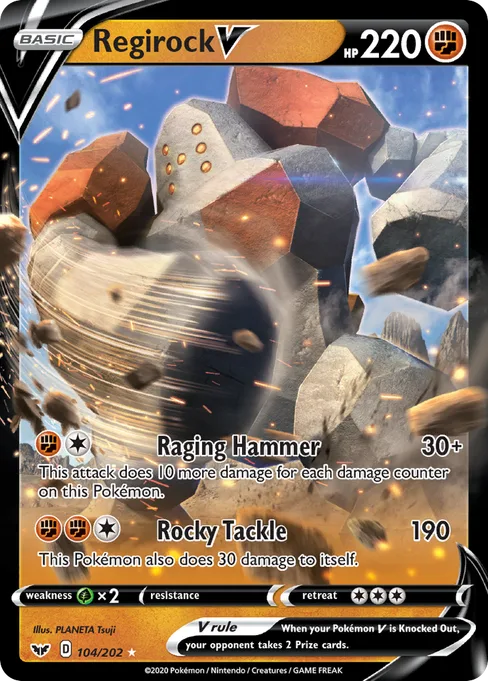 Regirock V, Sword & Shield #104