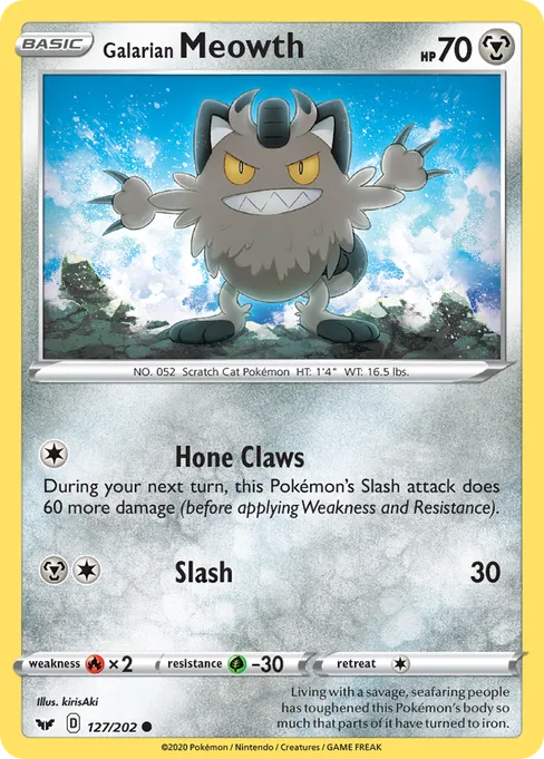 Galarian Meowth, Sword & Shield #127