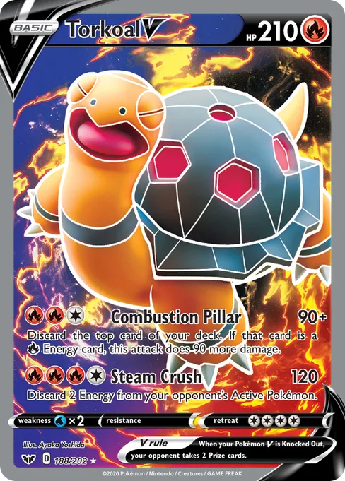 Torkoal V, Sword & Shield #188
