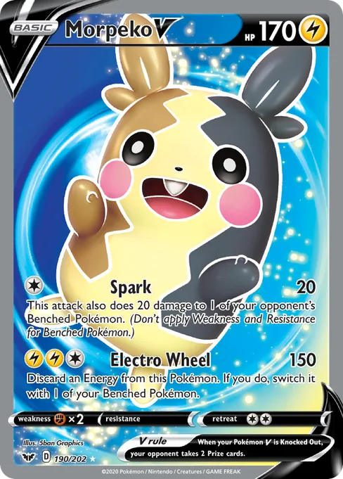 Morpeko V, Sword & Shield #190