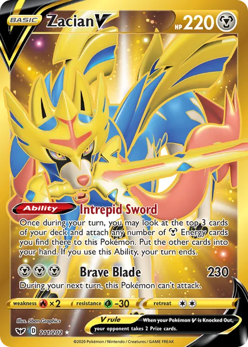 Zacian V, Sword & Shield #211