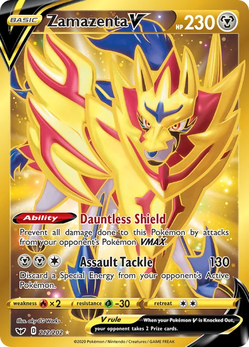 Zamazenta V, Sword & Shield #212