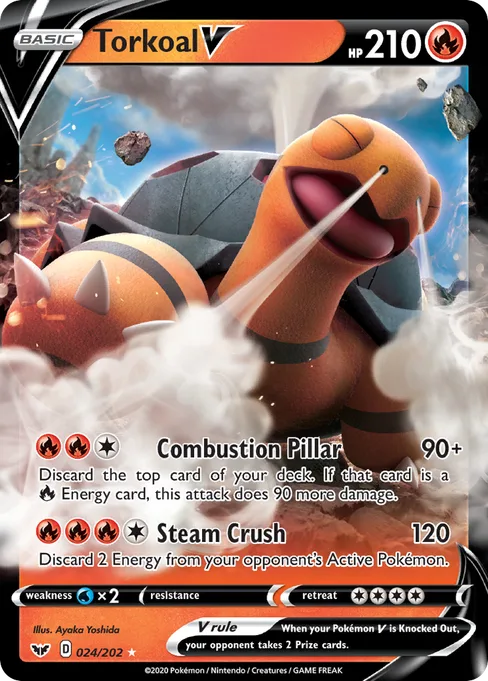 Torkoal V, Sword & Shield #24