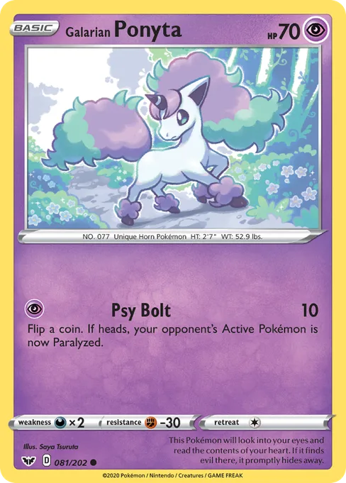 Galarian Ponyta, Sword & Shield #81
