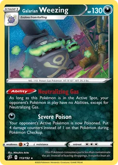 Galarian Weezing, Holofoil
