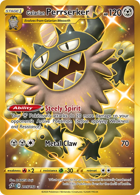 Galarian Perrserker, Rebel Clash #205