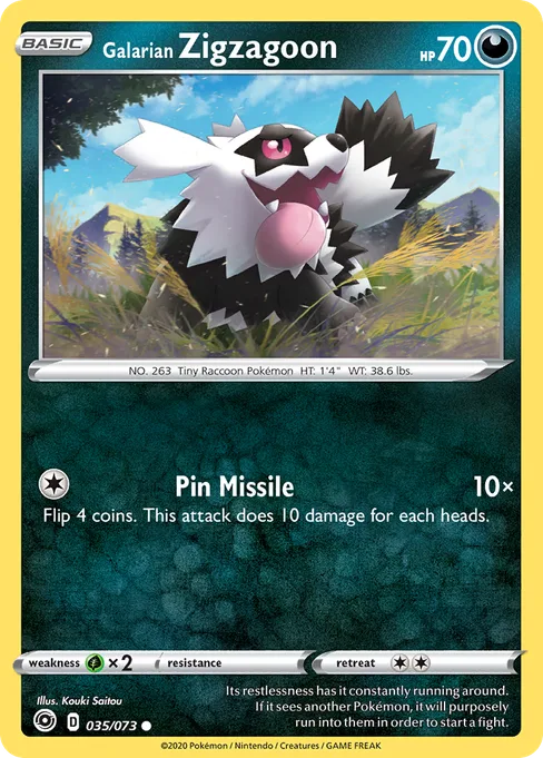 Galarian Zigzagoon, Champion's Path #35