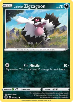 Galarian Zigzagoon, Normal