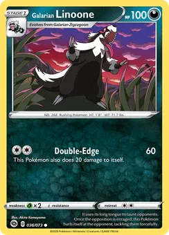 Galarian Linoone, Normal