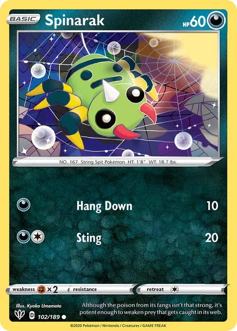 Spinarak, Darkness Ablaze #102