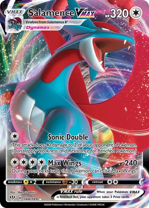 Salamence VMAX, Darkness Ablaze #144