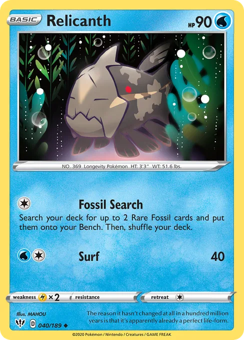 Relicanth, Darkness Ablaze #40