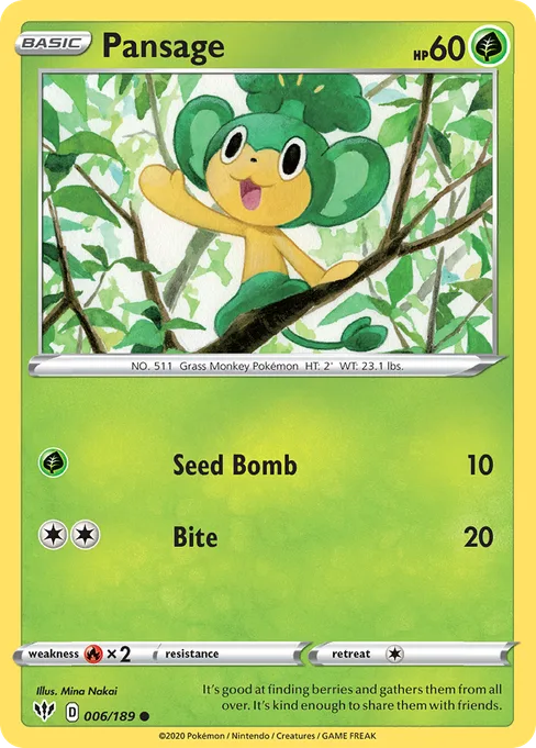 Pansage, Darkness Ablaze #6