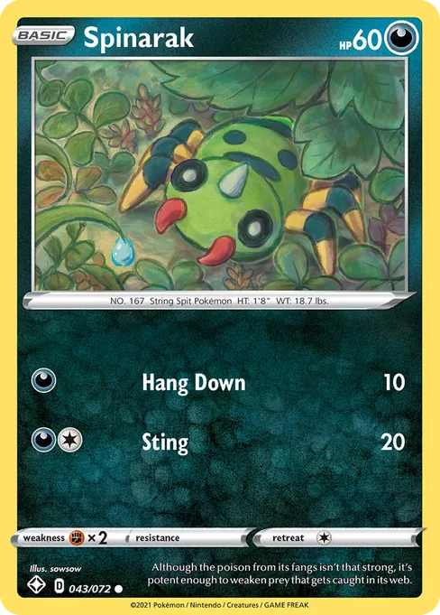 Spinarak, Shining Fates #43