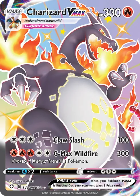 Charizard VMAX, Shining Fates Shiny Vault #SV107