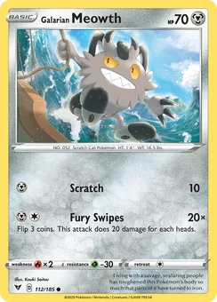 Galarian Meowth, Normal