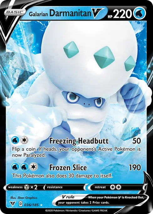 Galarian Darmanitan V, Vivid Voltage #36