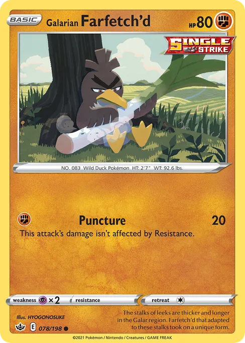 Galarian Farfetch'd, Chilling Reign #78