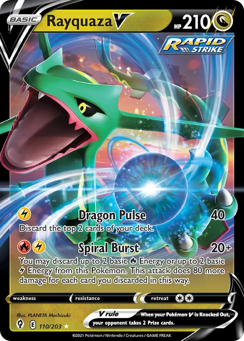 Rayquaza V, Evolving Skies #110