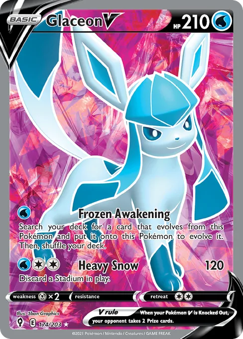 Glaceon V, Evolving Skies #174