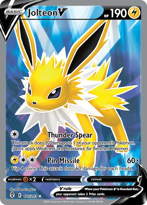 Jolteon V, Evolving Skies #177