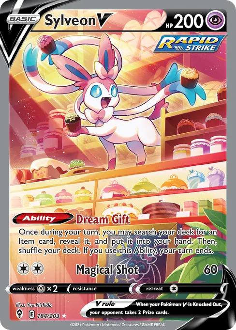 Sylveon V, Evolving Skies #184
