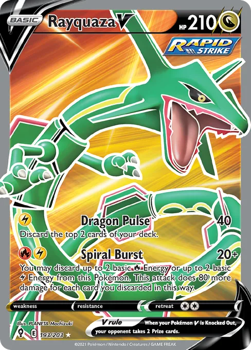 Rayquaza V, Evolving Skies #193