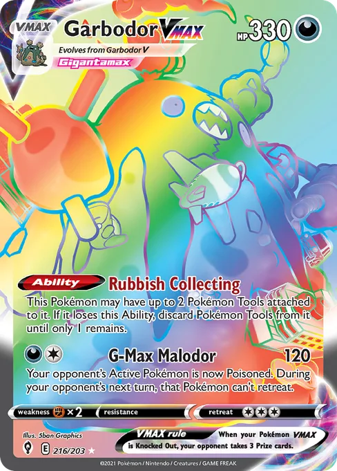 Garbodor VMAX, Evolving Skies #216